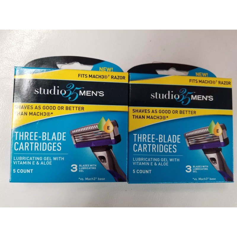 Studio 35 Men's 3-blade Cartridges (Fit Mach3) Razor 2/5 count