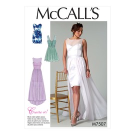 McCall's Patterns 7507 E5,Misses Dresses,Sizes 14-22, Multi/colour