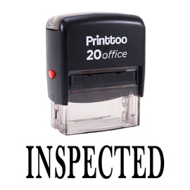 Printtoo Inspected Self Inking Rubber Stamp Office Stationary Custom Stamp-Black