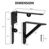 Mofeez Fence Gate Kit Iron Gate Hardware with Gate Latch