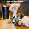 2 in 1 53mm Espresso Coffee Tamper with Stirrer Stainless