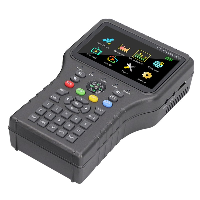 Satellite Finder with Compass Function 4000mAh 4.3in TFT LCD Display