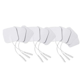 10 Pcs Almohadilla de electrodo, 5x5 cm placa de electrodo cola de ratón,Almohadilla de electrodo de fisioterapia, para gimnasia y deportes compatible con TENS