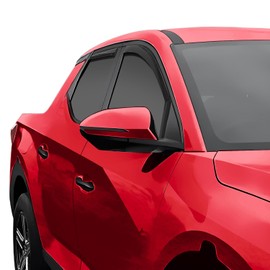 Voron Glass in-Channel Extra Durable Rain Guards for Hyundai Santa Cruz 2022-2025, Window Deflectors, Vent Window Visors, 4 Pieces - 200490