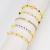Briutn Banana Beaded Bracelet Yellow Bohemian Fruit Friendship Bracelets for