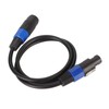 Professional Speaker Cable 3.3ft Long PVC Male Female Quick Twist