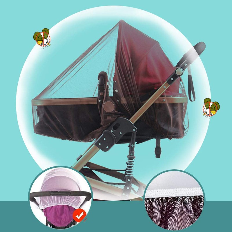 Mosquito Net for Stroller (2 Pack) - Durable Baby Stroller