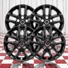 Brighter Design Set of 4 Gloss Black 5" V Spoke