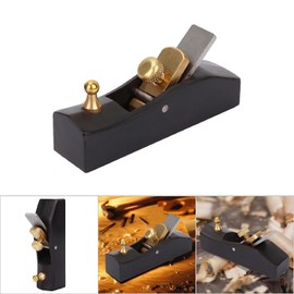 Plano de mano de banco de alisado - Cepillo de carpintero de madera - Madera de ébano premium - Herramienta de artesanía en madera para cepillado de carpintería(80mm)