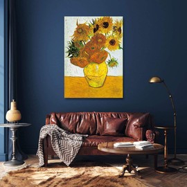 Puzzle 1000 Pieces Adult Sunflowers by Vincent Van Gogh 70 x 50 cm Puzzles for Adults Classic Puzzles 1000 Pieces Adults Van Gogh Puzzles Heavy Adults Children 1000 Pieces