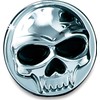 Kuryakyn 1189 Motorcycle Accent Accessory: Replacement Emblem for Zombie Skull Windshield Trim, Chrome