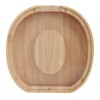 Letter Shaped Piggy Bank Wooden Transparent Panel Portable O Shaped
