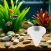 1 Pc White Cone Shape Aquarium Red Worm Fish Feeder