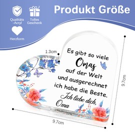 Grandma Gift Grandma Gift Birthday Mother's Day Gift For Grandma Birthday Gift For Grandma Gift Mother's Day Grandma Acrylic Table Decoration Paperweight Gift For Grandma Birthday From Grandson