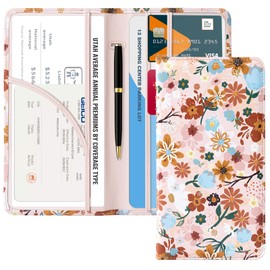 CoBak Car Registration and Insurance Holder - Vehicle Glove Box Car Organizer,Auto Truck Comparment Accessories Case with Magnetic Closure for Driver License,Cards