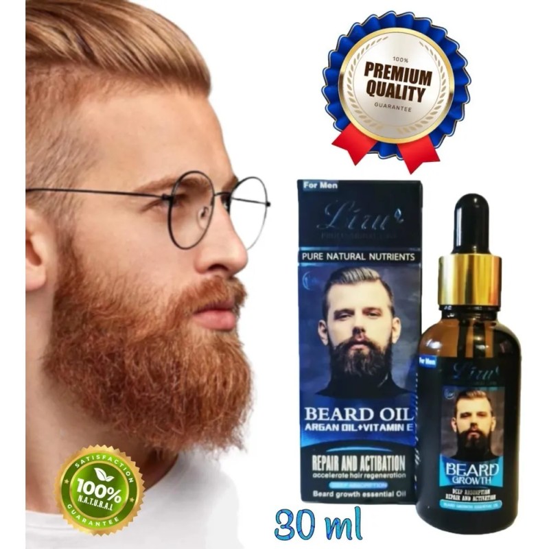 Serum Aceite Concentrado Argan V E Crecer Barba Vello Lemon