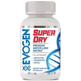 Evogen Super Dry - Premium Water Loss Matrix for Muscle Definition | Natural Diuretic Water Pills Supplement Supporting Water Weight Loss, Reduced Water Retention, & Bloating Relief | 45 Capsules