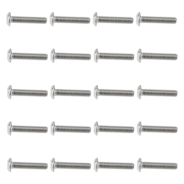 Briny River 20pcs Saddle Intonation Screws M3x14mm Stainless Steel Compatible