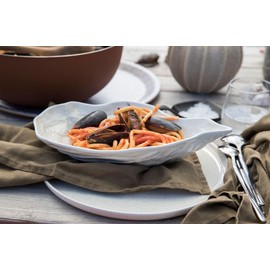 By On Alima Shell Shell White Made of Solid Dolomite Round for Storing Jewellery or as Decoration in the Living Room or Bathroom Decorative Bowl Decorative Bowl