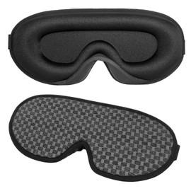 SRLWMYI Schlafmaske Für Herren Und Damen Bequeme Augenbinde Und Atmungsaktive 3D Augenmaske Mit Erhöhten Nasenpads Und 100% Lichtblockierung Memory Foam Sleeping Mask Für Erholsamen Schlaf Und Reisen