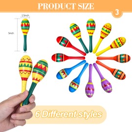 Jexine 26 Pieces Fiesta Decorations Set Including 12 Fiesta Maracas, 6 Sombrero Hats, 6 Fiesta Paper Fans, Fiesta Table Runner, White Plastic Tablecloth for Birthday Supplies