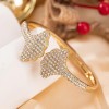 Luxury Court Filigree Electroplated Copper Alloy Gold Bracelet All-Match BangleColor: