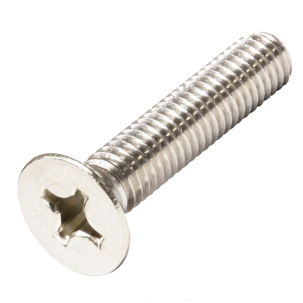 Onokatsu 122-00-0630 Cross Hole Countersunk Machine Screws, Stainless Steel, M6x30,