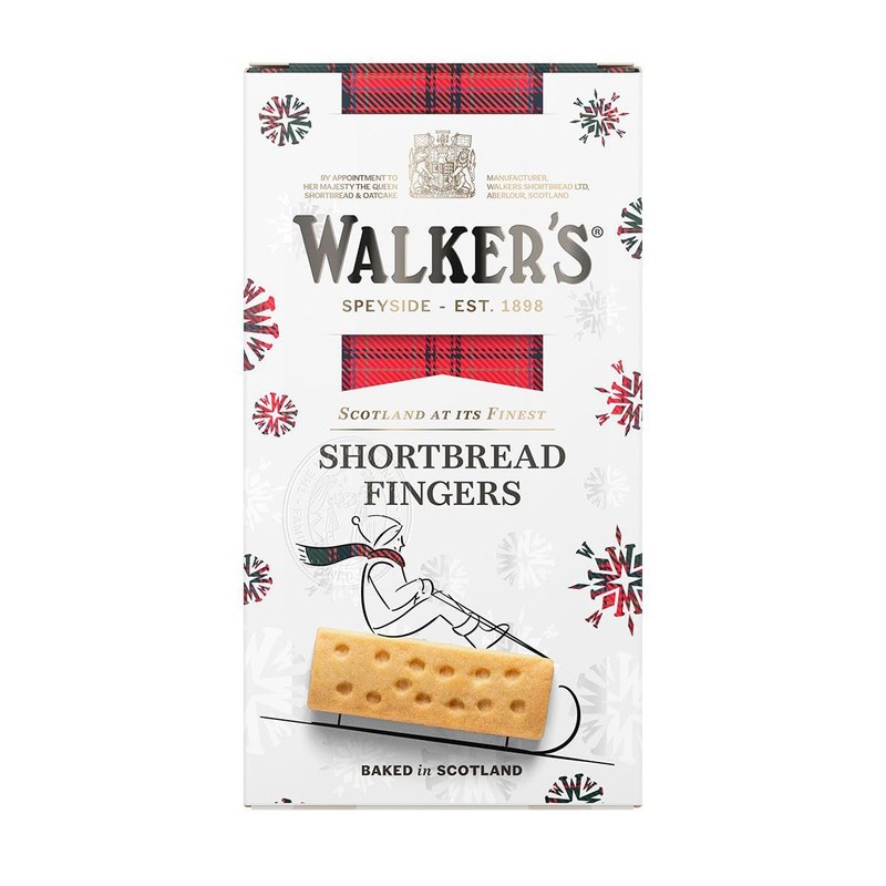 Walkers Shortbread – Festive Shortbread Fingers 160g - Pack of