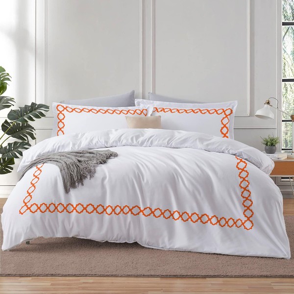 BedDecor: Enchanted Oasis Ultra Soft Brushed 3PC-600-Thread-Count Egyptian Cotton Quatrefoil