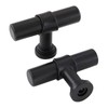 LONTAN 10 Black Knobs Kitchen Door Knobs Black Door Knobs