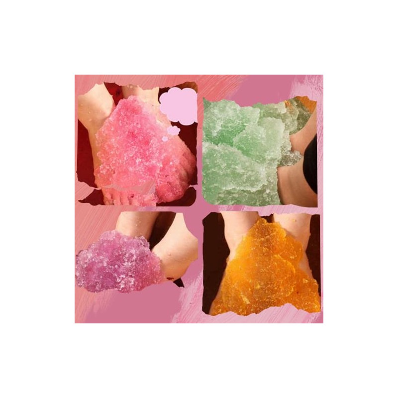 2pcs Mascarillas Jelly Spa Gelatina Pedicure y Manicure Exfoliantes (Leche)