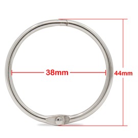 KEESIN Book Rings 1.5 Inch Metal Loose Leaf Binder Rings Key Ring for Scrapbooking Album Craft (38 mm - 50 Pieces)
