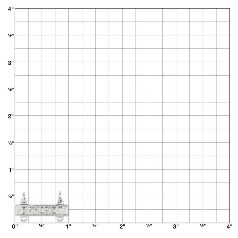 Bayonet Qualification Bar Mirror Finish Regulation Size