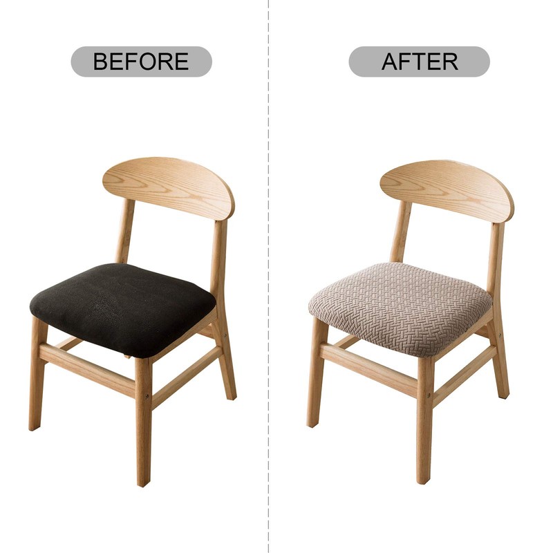 Genina Seat Covers for Dining Room Chair Seat Slipcovers Kitchen