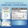 Vemluta 2 Packs HMB and Leucine Supplements Gummies for Men,