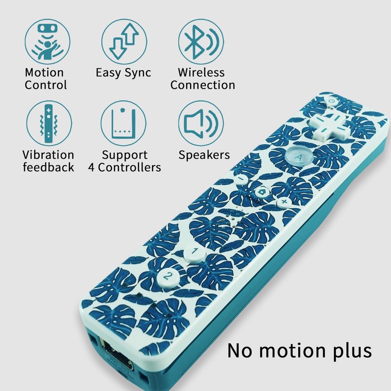 QUMOX Wii Remote Controller and Nunchuck Cyan Compatible for Wii/Wii