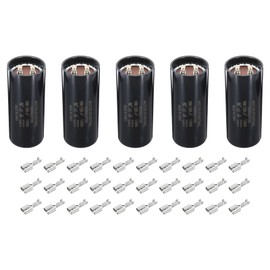 PATIKIL Motor Start Capacitor, 5 Pcs 1000-1200uF/Mfd 110-125V 50/60Hz CD60 Run Capacitor Motor Round Starting Capacitor for Electric Motor Starts Running