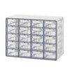 Blue Ginkgo Small 20-Drawer Cabinet – Stackable Clear Organizer for