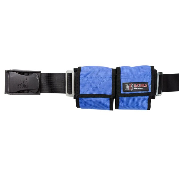 XS Scuba Pocket Weight Belts (4 Pocket, Blue)