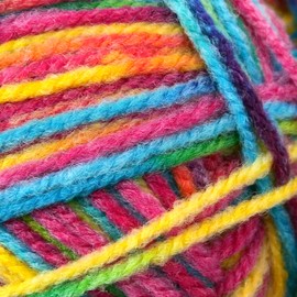 Spiin Luxury Ombre Yarn Brights, 1 x 100g Skeins, Multicolour
