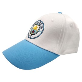 Man City Contrast Snapback Baseball Cap Sky White