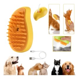 Cepillo De Vapor Para Mascota 3 En 1 Autolimpiante Eléctrico
