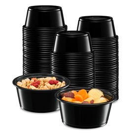 ELEGANT DISPOSABLES black portion cups no lids (3.25 OUNCE)