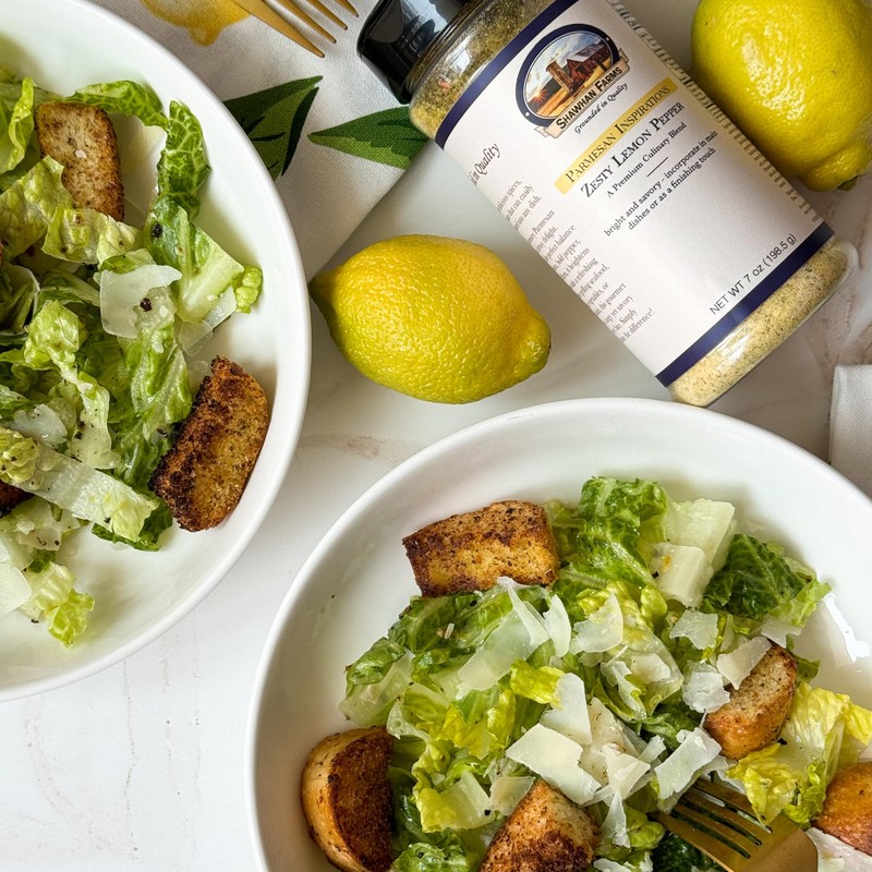 Shawhan Farms Gourmet Parmesan Inspirations Lemon Pepper Seasoning Topper Finishing