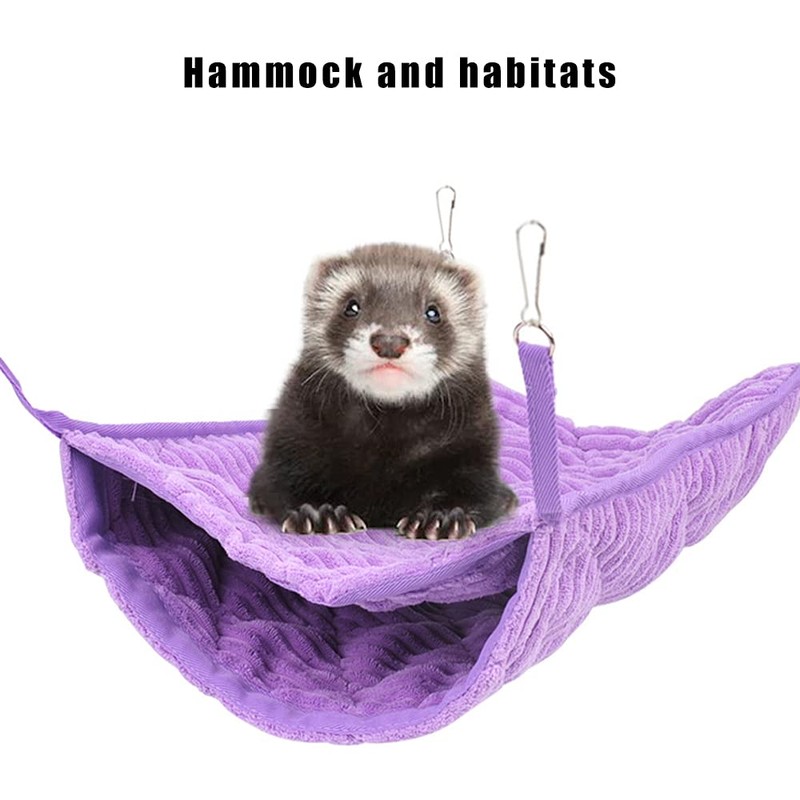 WOLEDOE Large Ferret Hammock, Hanging Tunnel Bed for Cage Fit