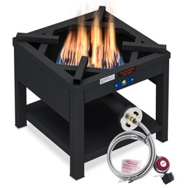 ARC Single Burner Propane Stove, 200,000BTU High-Pressure Outdoor Propane Stove Cooker Propane Burner, 16.5"Heavy Duty Burners For Outdoor Cooking Turkey Fry,Crawfish Boil,Homebrewing