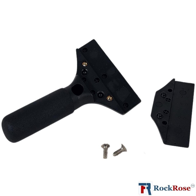 RockRose 6.7'' Cast Aluminum Handle Squeegee: Perfect for Offices, Windows,