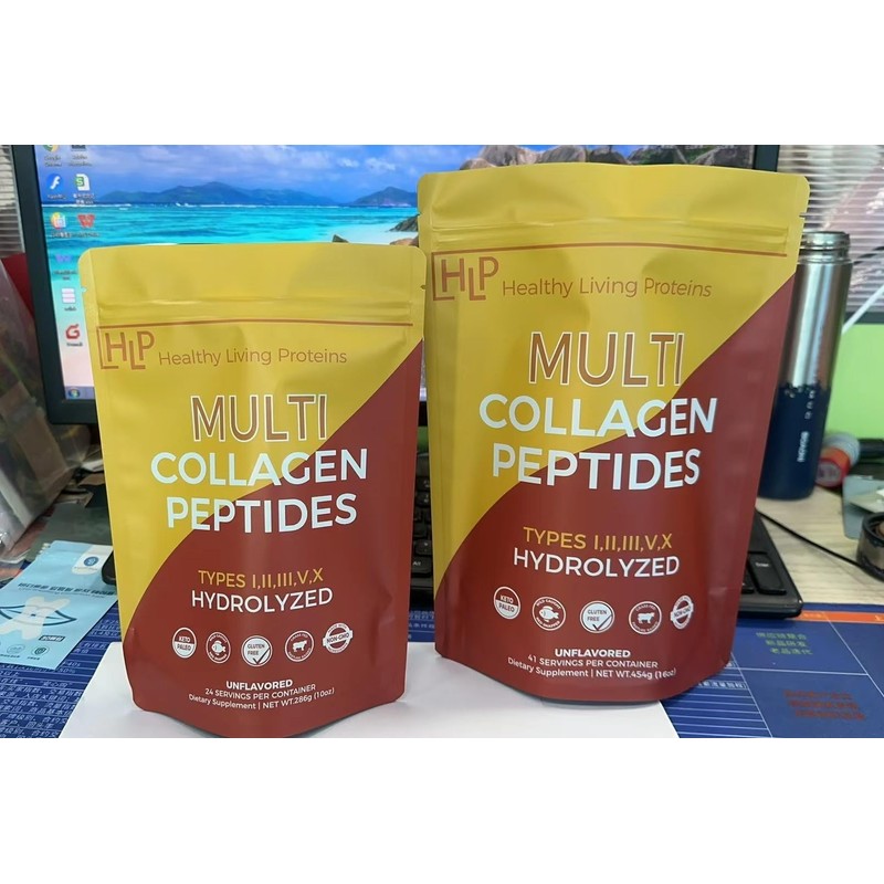 Healthy Living Proteins | Multi Hydrolyzed Collagen Complex Peptides Type