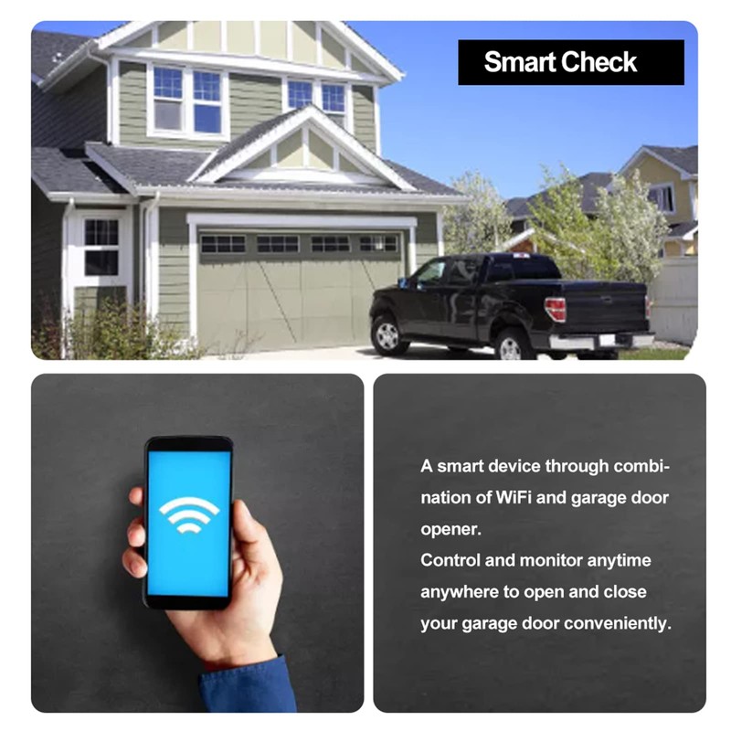 Garage Door Controller Smart WiFi Remote Compatible Abridor de puerta
