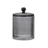 Indecor Home Glass Jar with Metal Lid for Bathroom Organization,